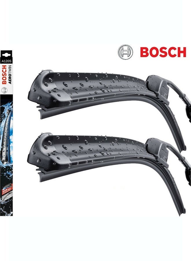 Bosch 3397007120 AeroTwin A120S Wiper Blades Set - 30"/26" (750/650mm) - Image 2